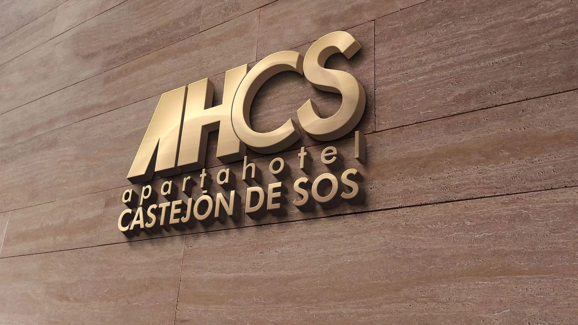 Apartahotel Castejón de Sos cartel fachada