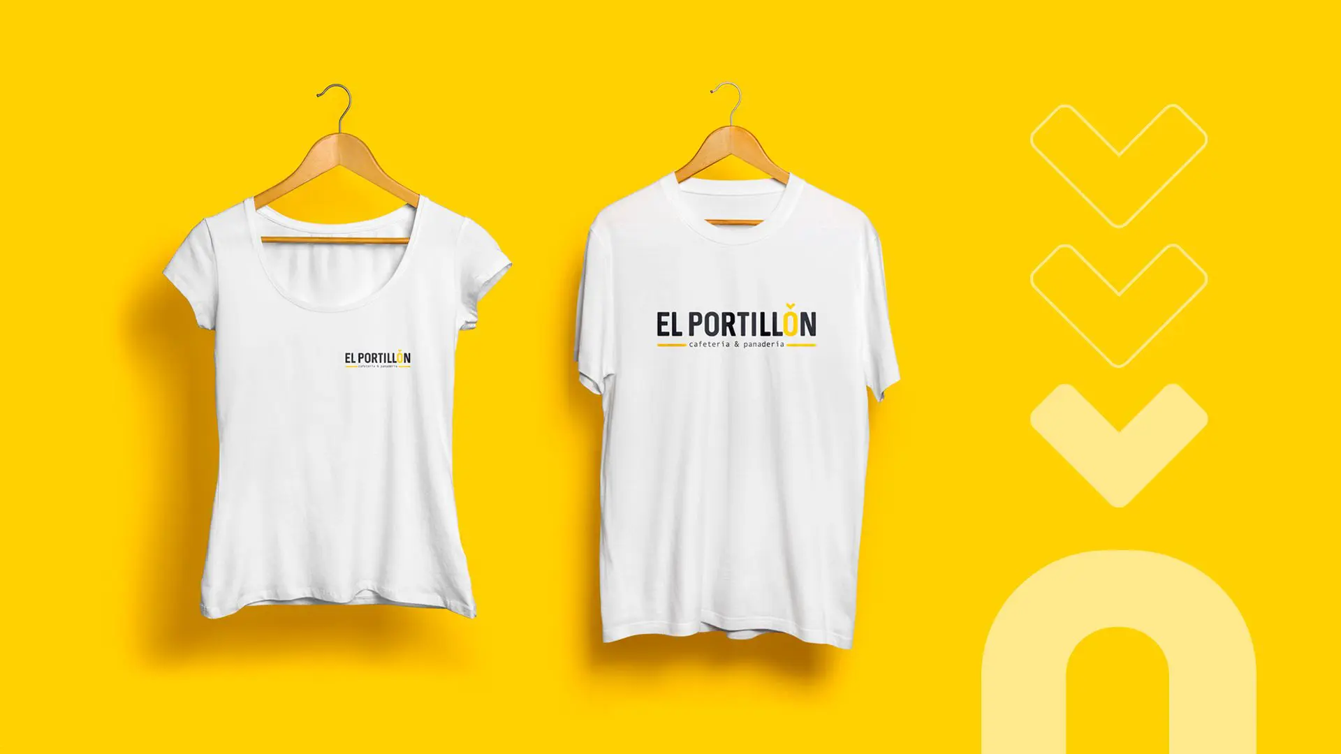 Camisetas corporativas EL Portillón Cafetería