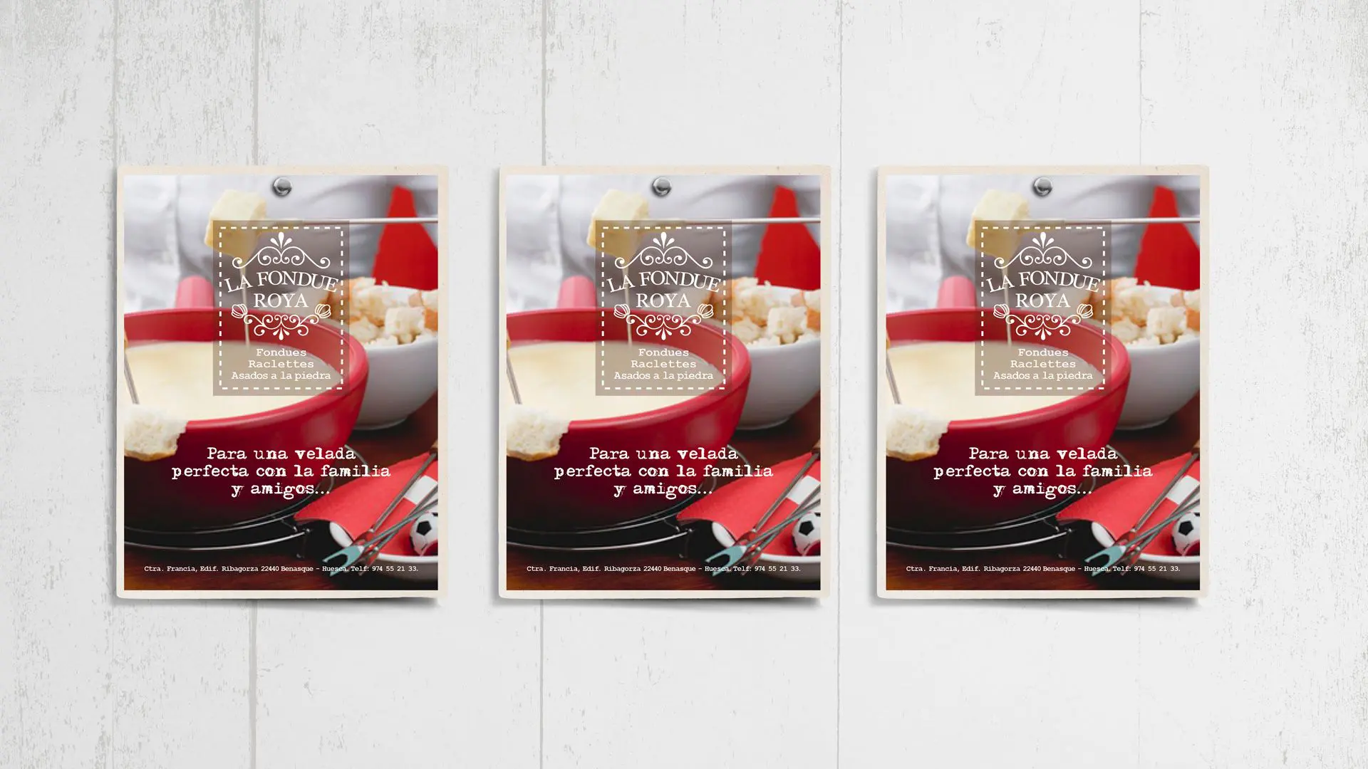 Carteles publicitarios La Fondue