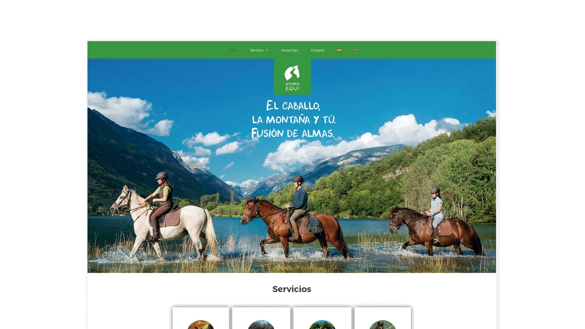 Página web para Anima Equi