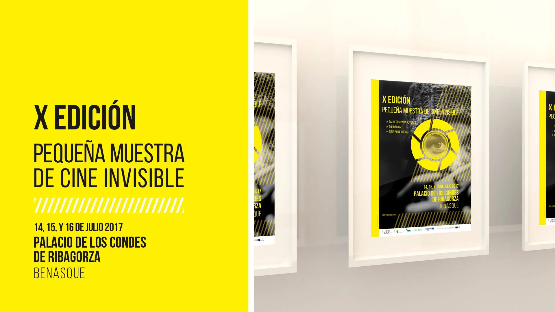 Cartelería de la XI Edición de la muestra de cine invisible