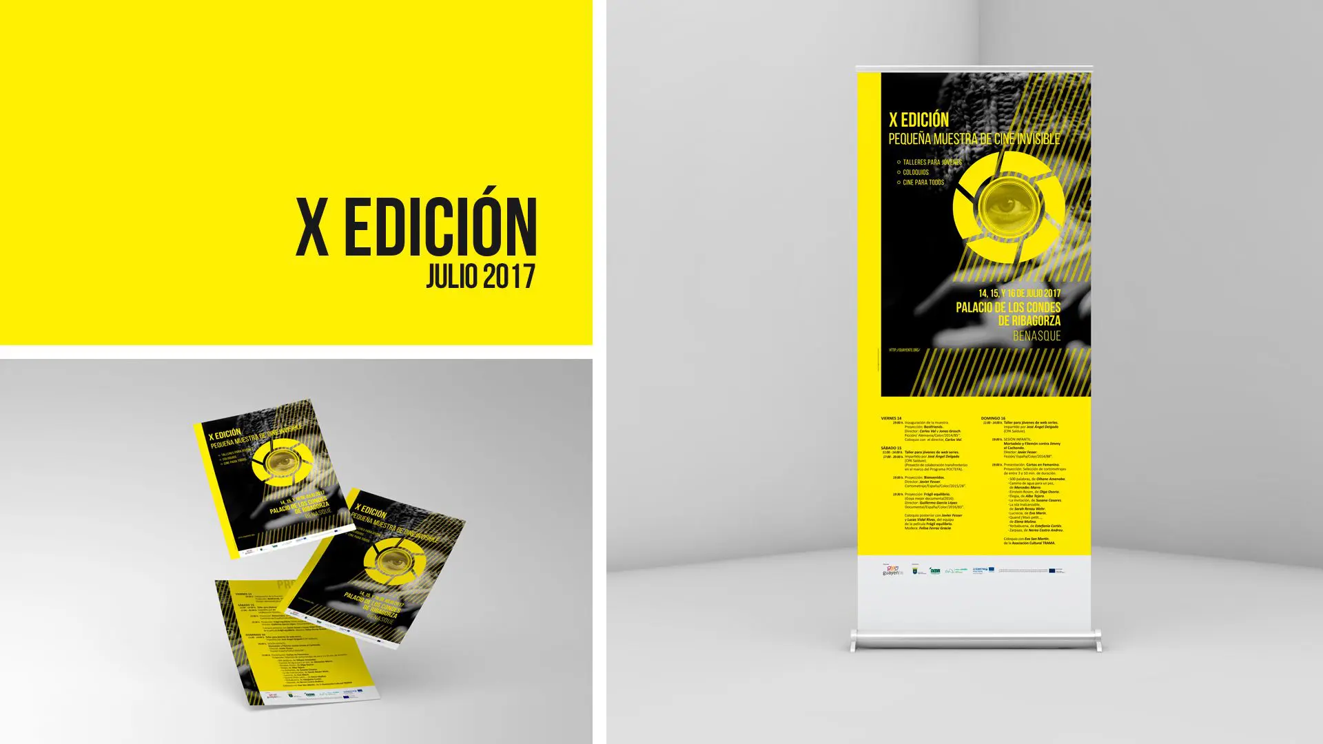 Cartelería de la XI Edición de la muestra de cine invisible