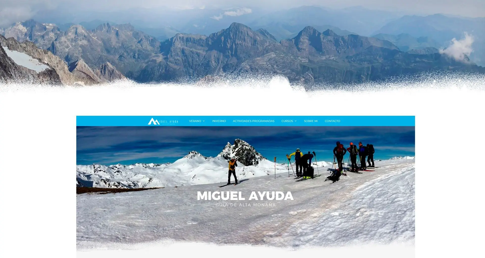 Guía de alta montaña Miguel Ayuda