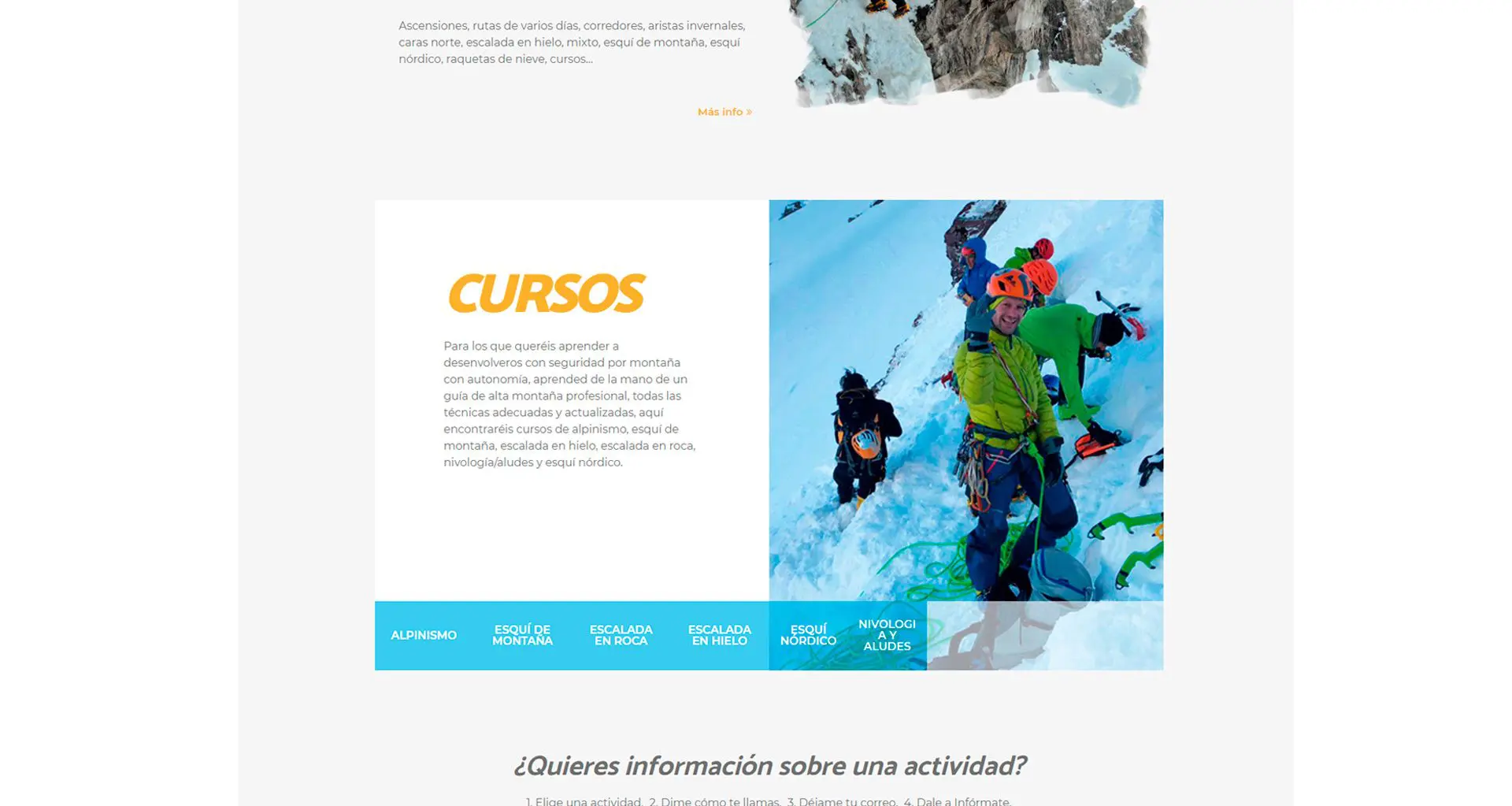 Guía de alta montaña Miguel Ayuda